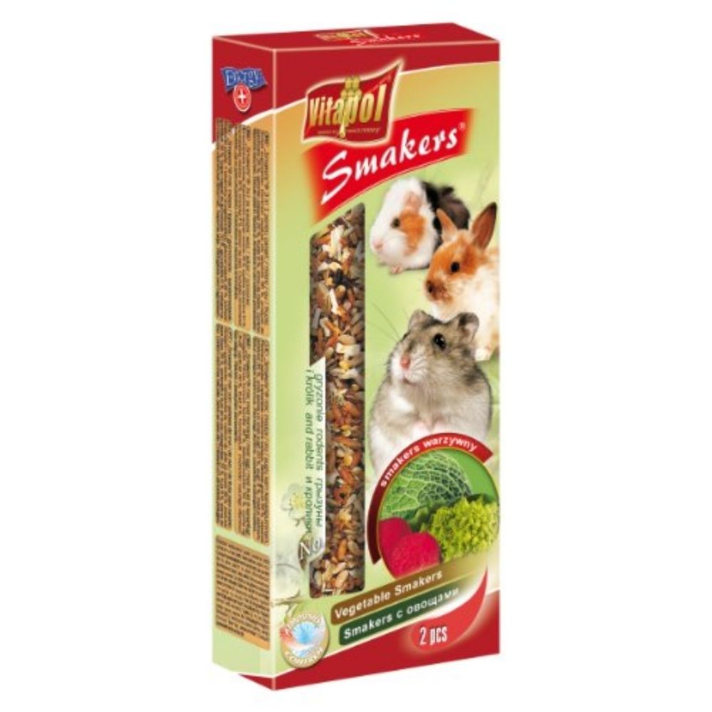 Vitapol Vegetable Smakers For Rabbit/Rodents 90gms x 2Nos