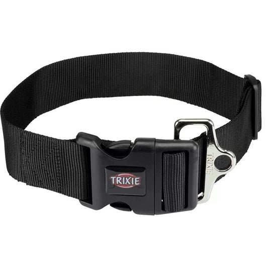 Trixie Extra Wide Premium Dog Collar- Black