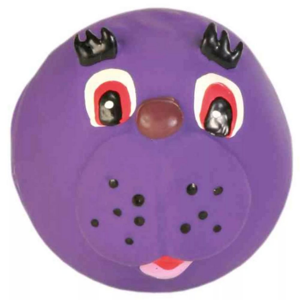 Trixie Animal Faces Latex Ball Dog Toys