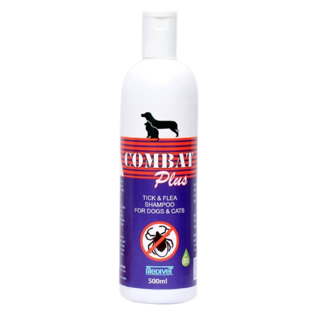 Medivet Combat Plus Ticks And Fleas Killer Shampoo For Dogs And Cats