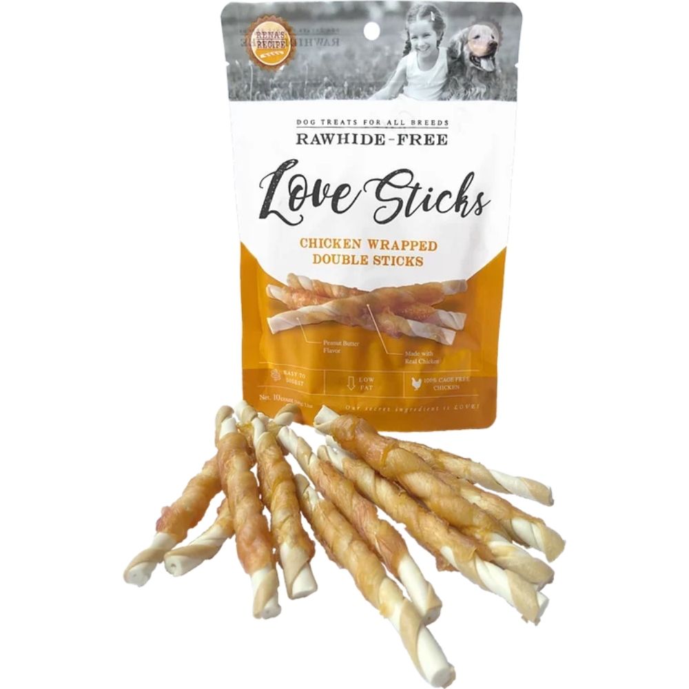 Rena's Recipe Love Sticks Dog Treats-10 Pieces