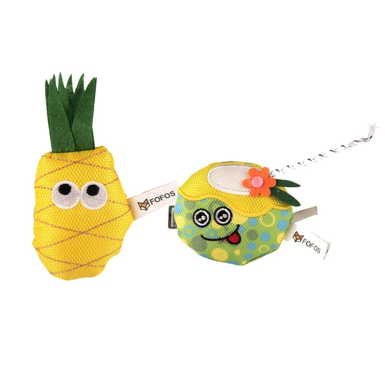 Bark Butler Fofos Summer Juice with Pineapple Cat Toy
