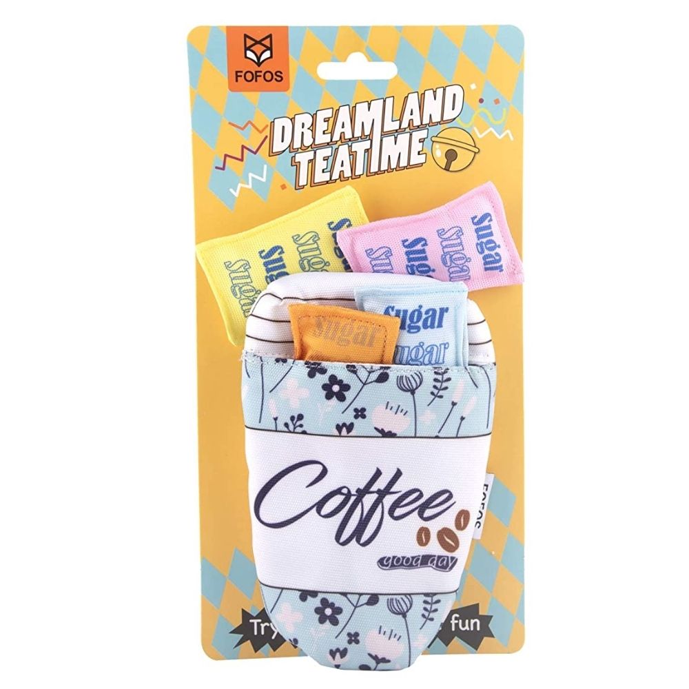 Bark Butler Fofos Dreamland Coffee Cat Toy Pack-5 Pieces