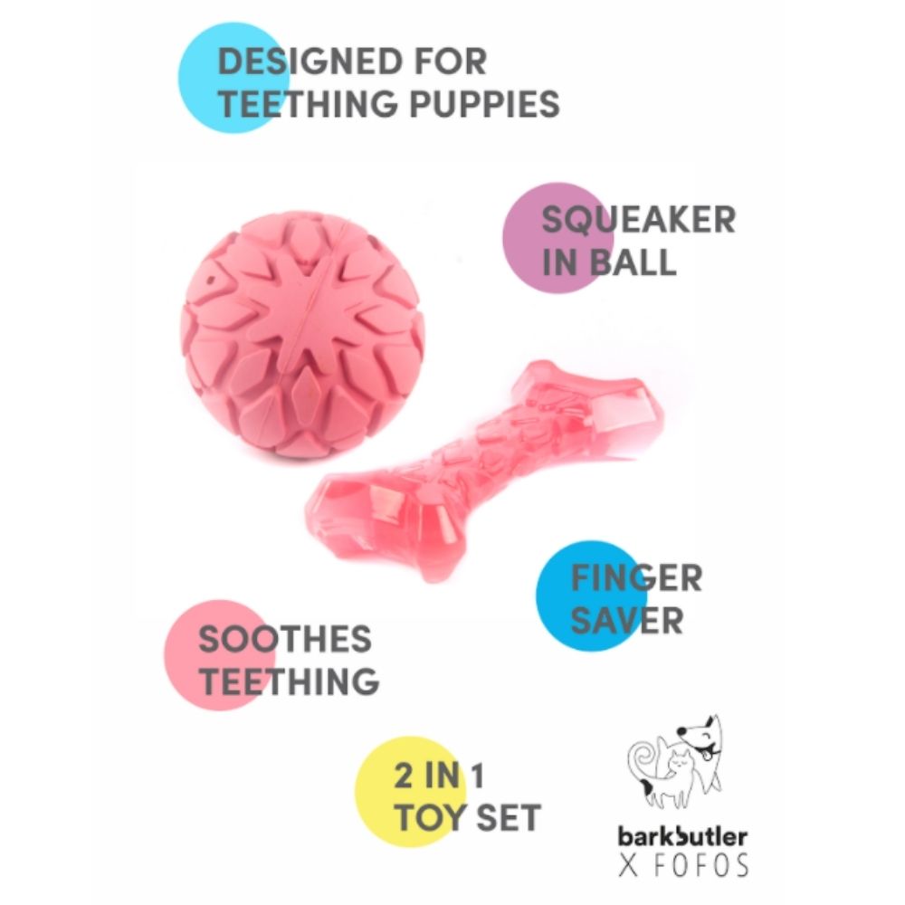 Bark Butler Fofos Milk Bone & Ball Dog Toy