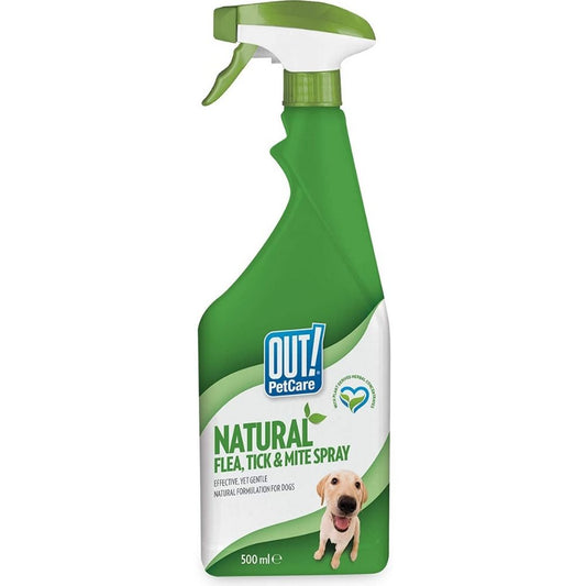 Out Natural Flea and Tick Spray For Cats And Dogs-500 ml