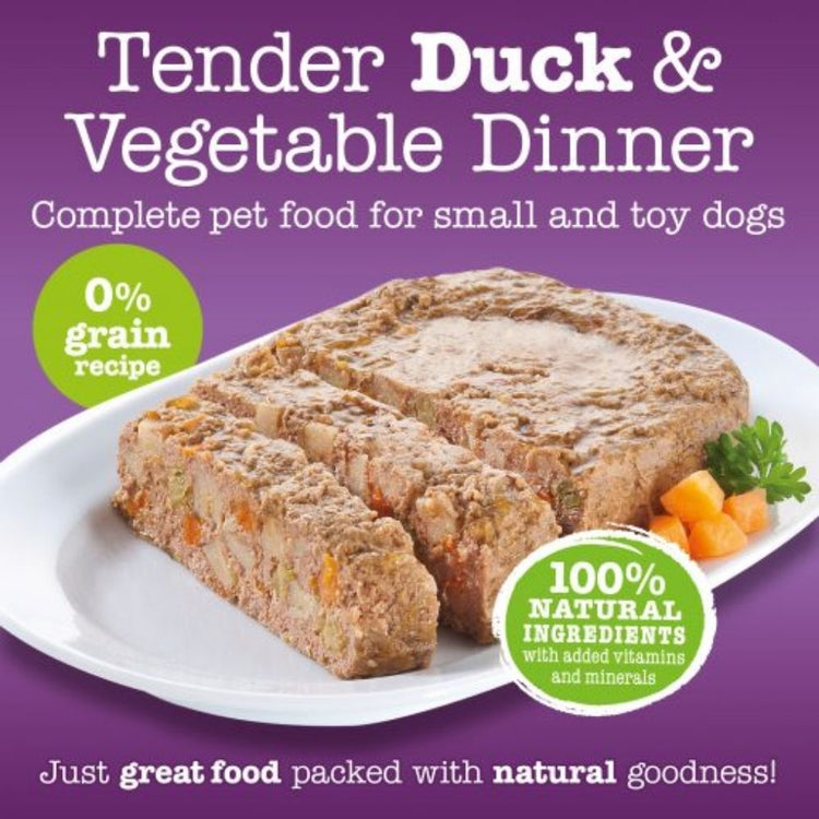 Little Big Paw Hypoallergenic Tender Duck & Vegetable Dinner Complete Food for Small & Toy Dogs