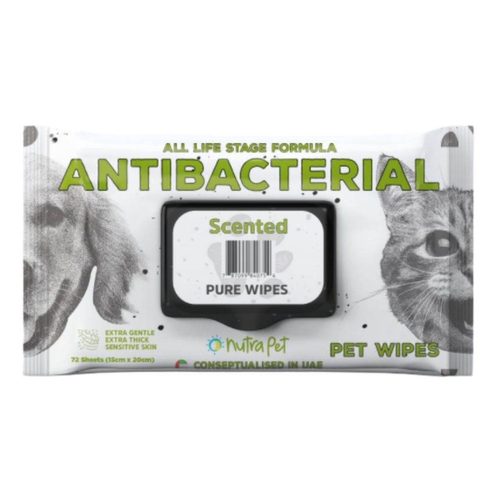 Nutrapet Scented Pet Wipes-72 Wipes