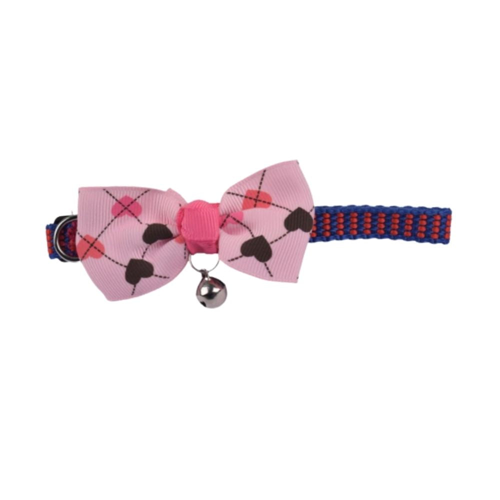 Poochles "Love Me" Bow-Tie Cat Collar