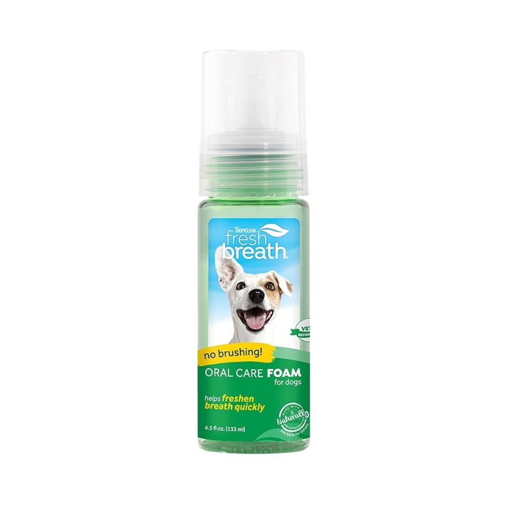 Tropiclean Fresh Breath Mint Foam For Dogs - 113ml