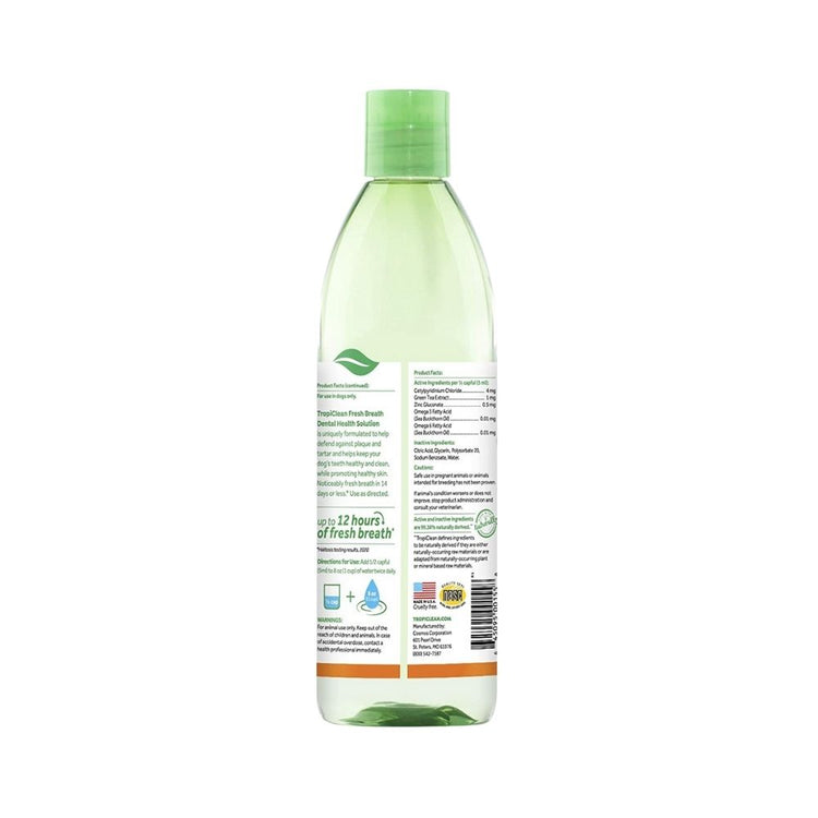 Tropiclean Fresh Breath Skin and Coat Water Additive - 473ml