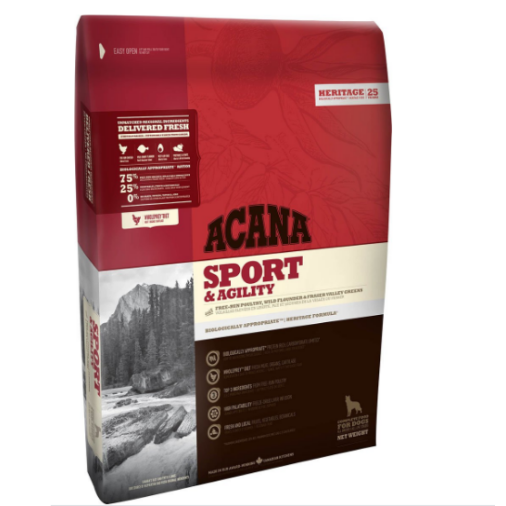 Acana Sport And Agility Dry Dog Food - 11.4kgs
