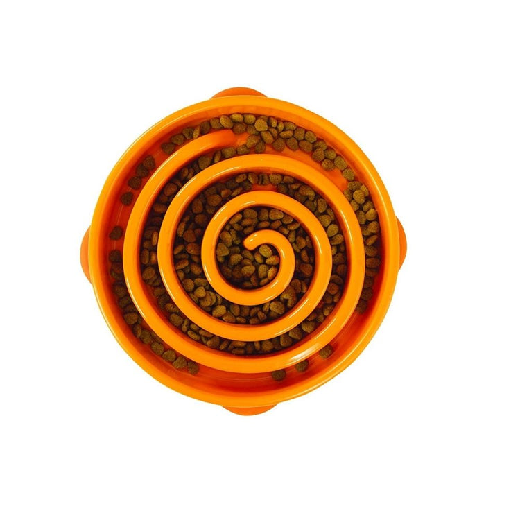 Outward HoundFun Feeder Mini Slow Feed Bowl - 25 cm (Orange)