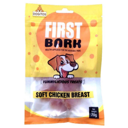 First Bark Soft Chicken Breast Dog Treat Pack of 2