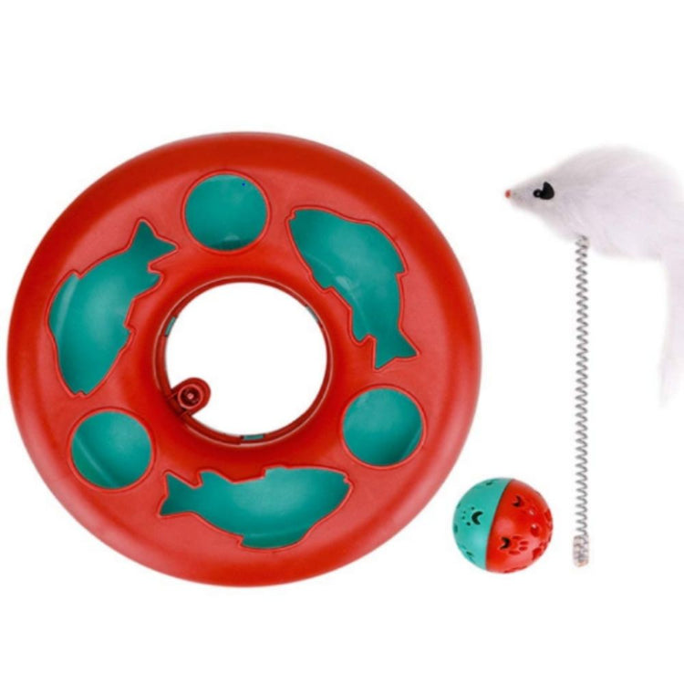 Cat Wheel With Rat On Spring