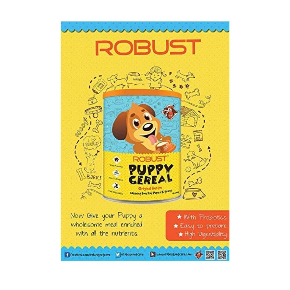 Robust Puppy Cereal Weaning Food For Pups and Kittens Veg