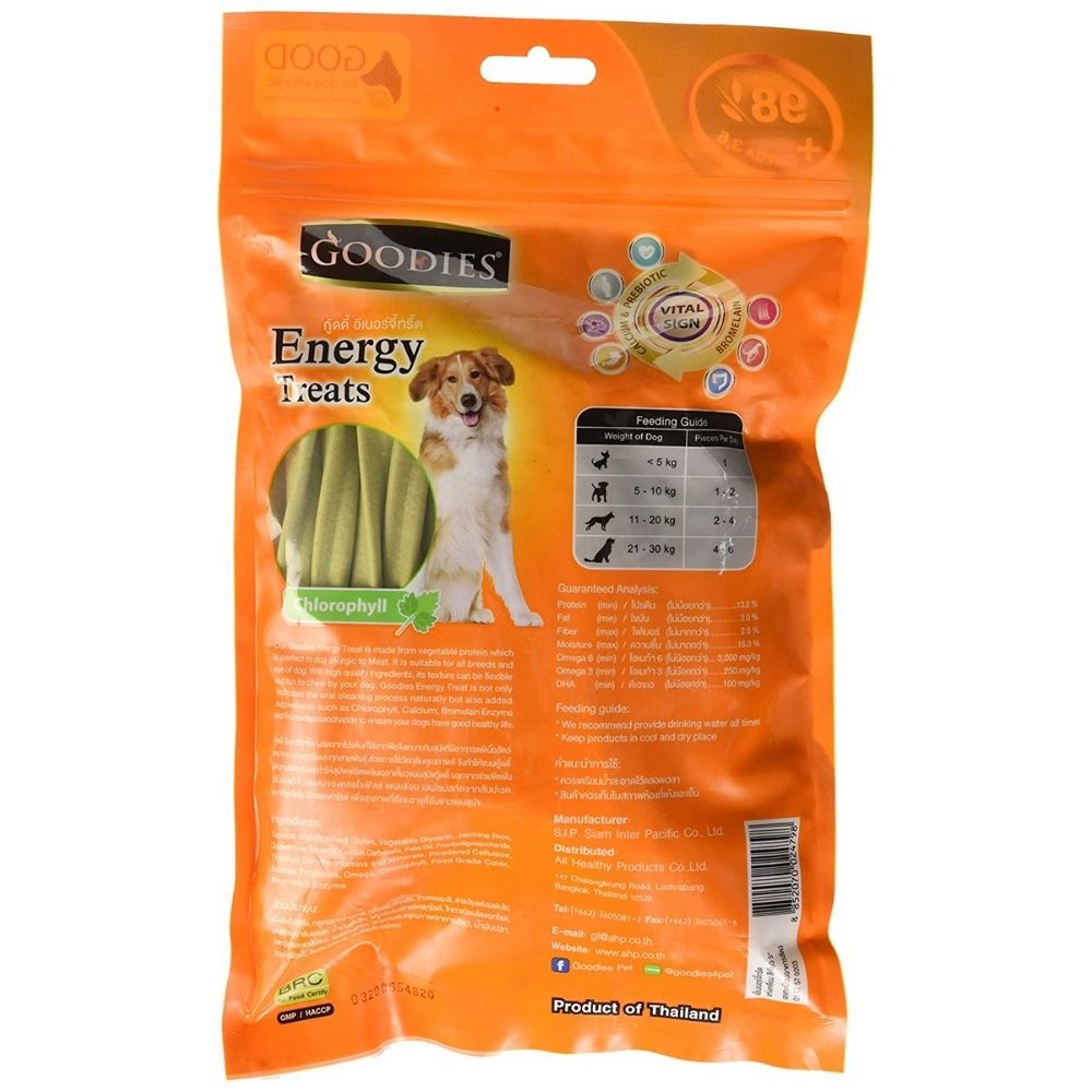 Goodies Chlorophyll Twisted Stick Energy Dog Treat 125gm x 2Nos