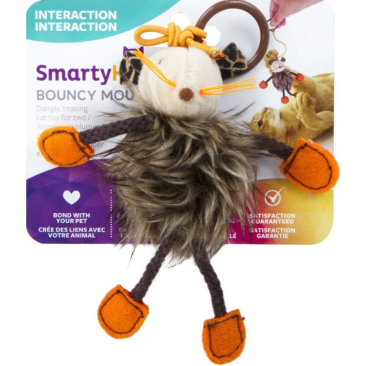 SmartyKat Bouncy Mouse Interactive Teaser Cat Toy