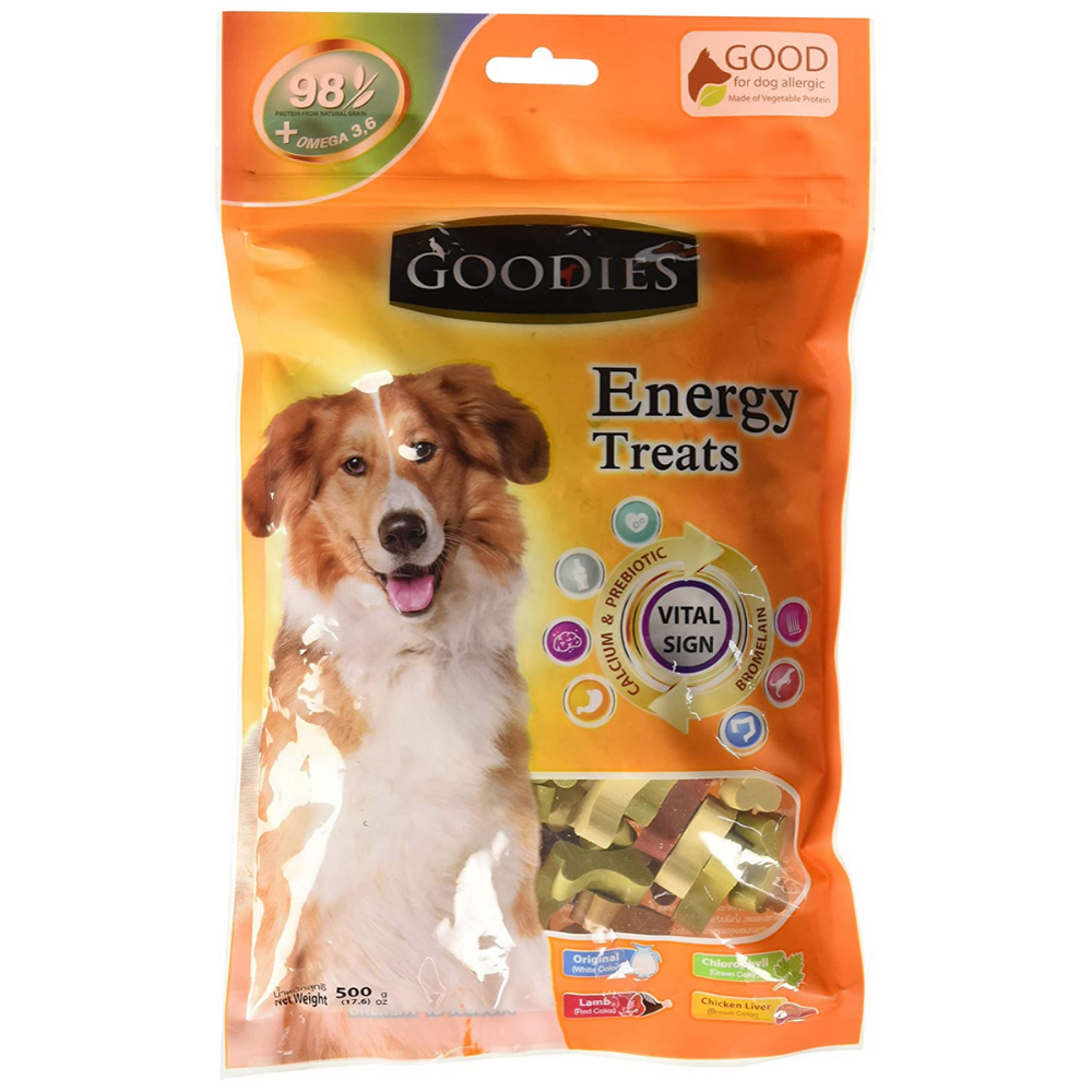 Goodies Assorted Cut Bone' Energy Dog Chew Treat - 500gms