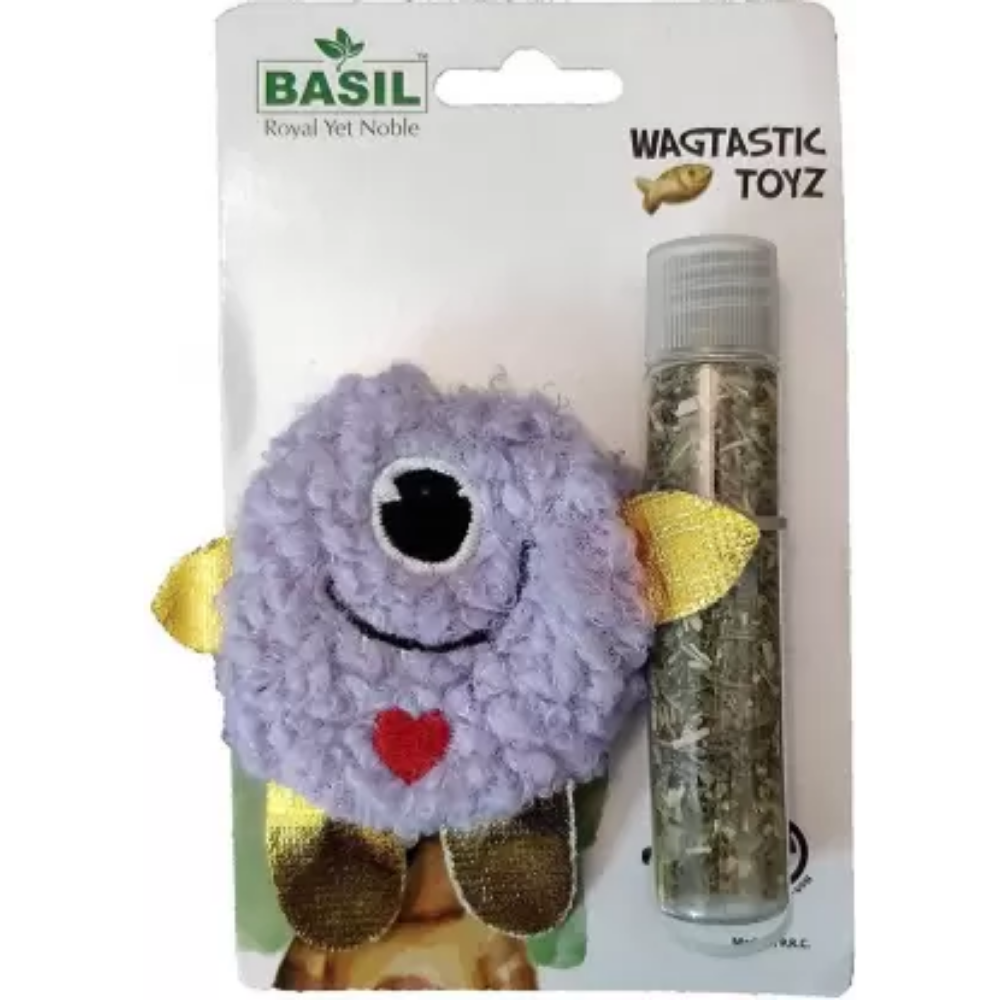 Basil Refillable Catnip Cotton Plush Cat Toy - Assorted