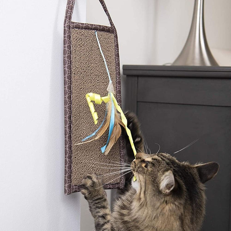 SmartyKat Carpet Relief Hanging Scratcher with Catnip