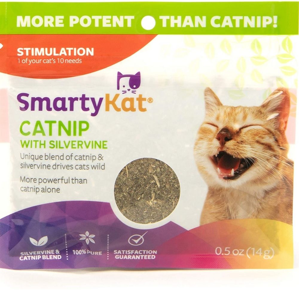 SmartyKat Silvervine & Catnip in Resealable Pouch - 14 gms