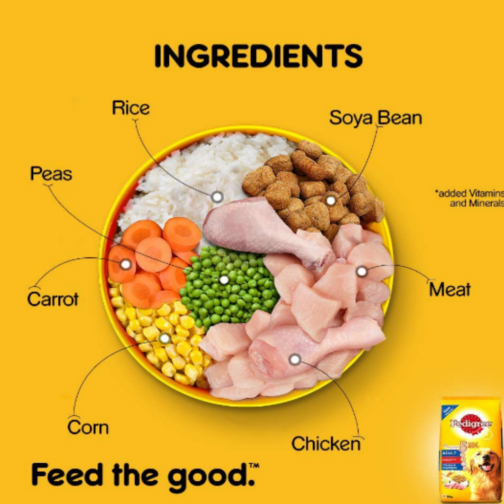 Pedigree Chicken And Vegetable Adult Dog Food
