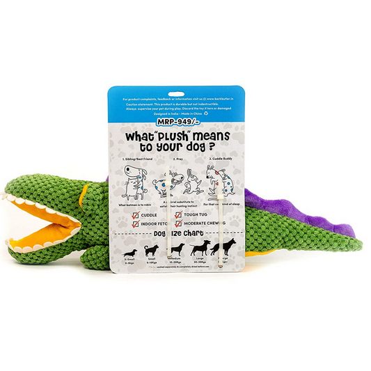 Bark Butler Aly The Gator Dog Plush Toy
