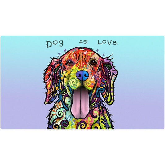 Dog Is Love Placement Mats For Dogs Large 16x28 inches