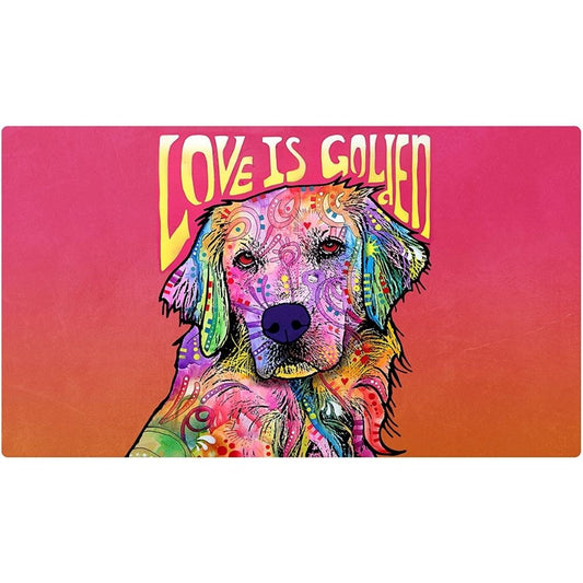 Love Is Golden Placement Mats For Dogs Large 16x28 inches