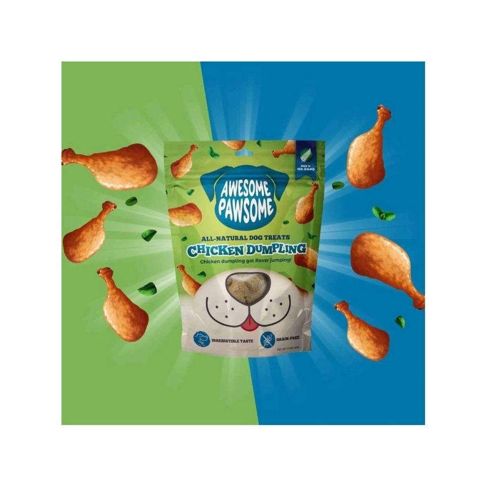 Awesome Pawsome Chicken Dumpling All-Natural Grain-Free Dog Treats For All Dogs-85 gm