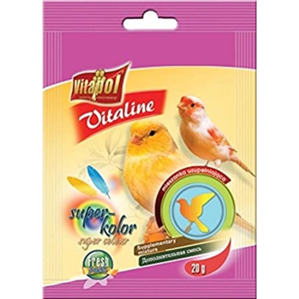 Vitapol Vitaline Super Colour Bird Supplement 20gms x 5No's