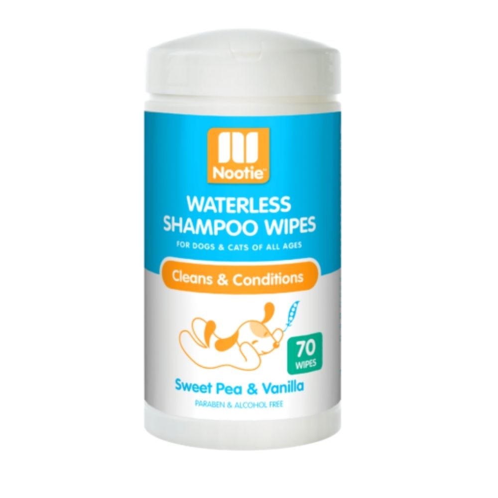Nootie Waterless Shampoo Wipes Sweet Pea Vanilla 70 Wipes