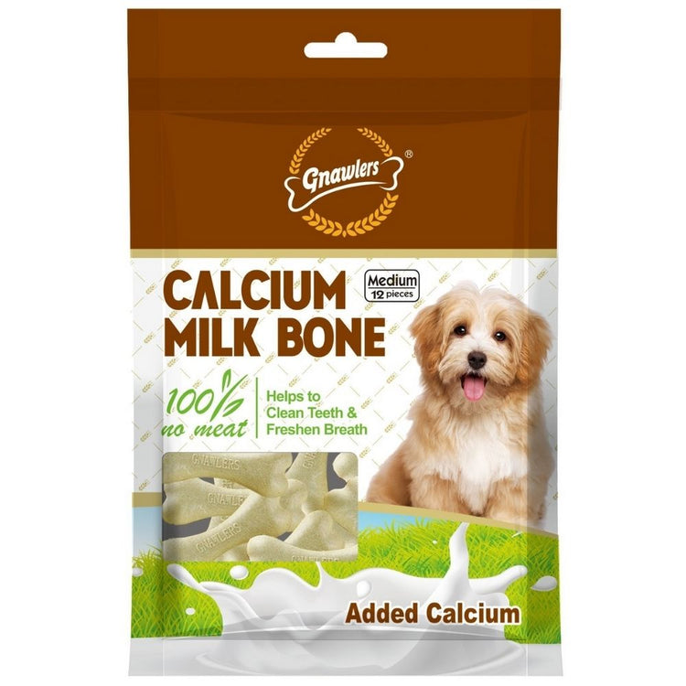 Gnawlers Calcium Milk Bone Dog Chew Treats