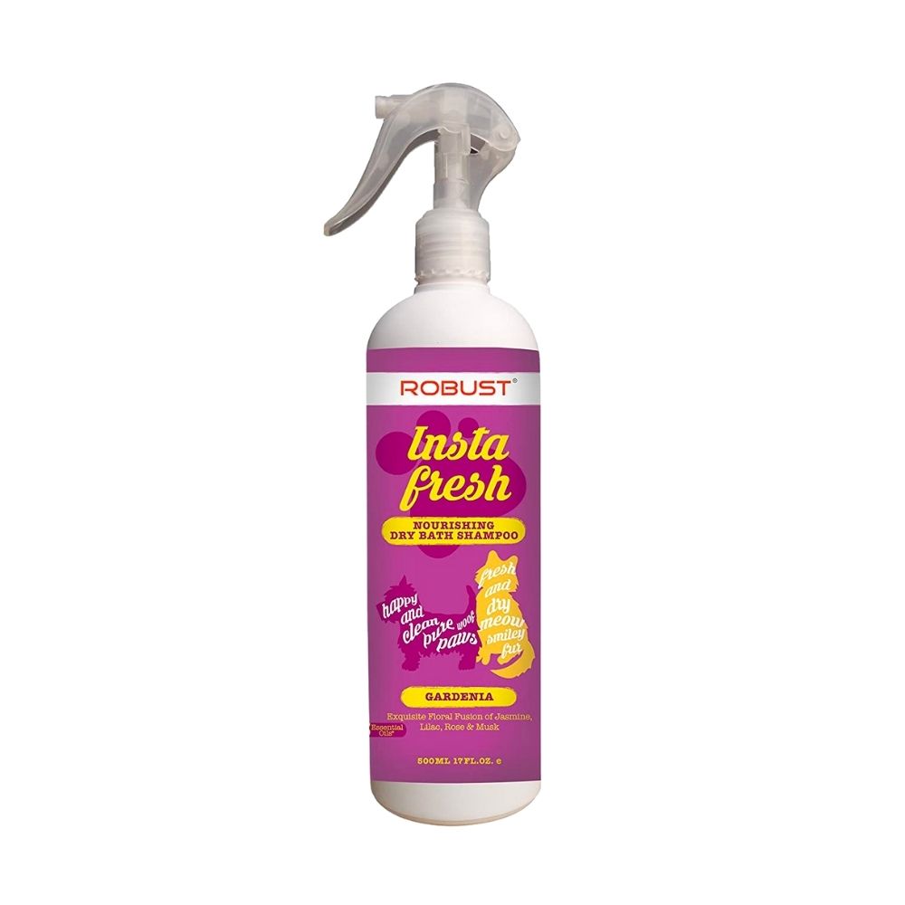 ROBUST Instafresh Nourishing Dry Bath Shampoo For Cats and Dogs