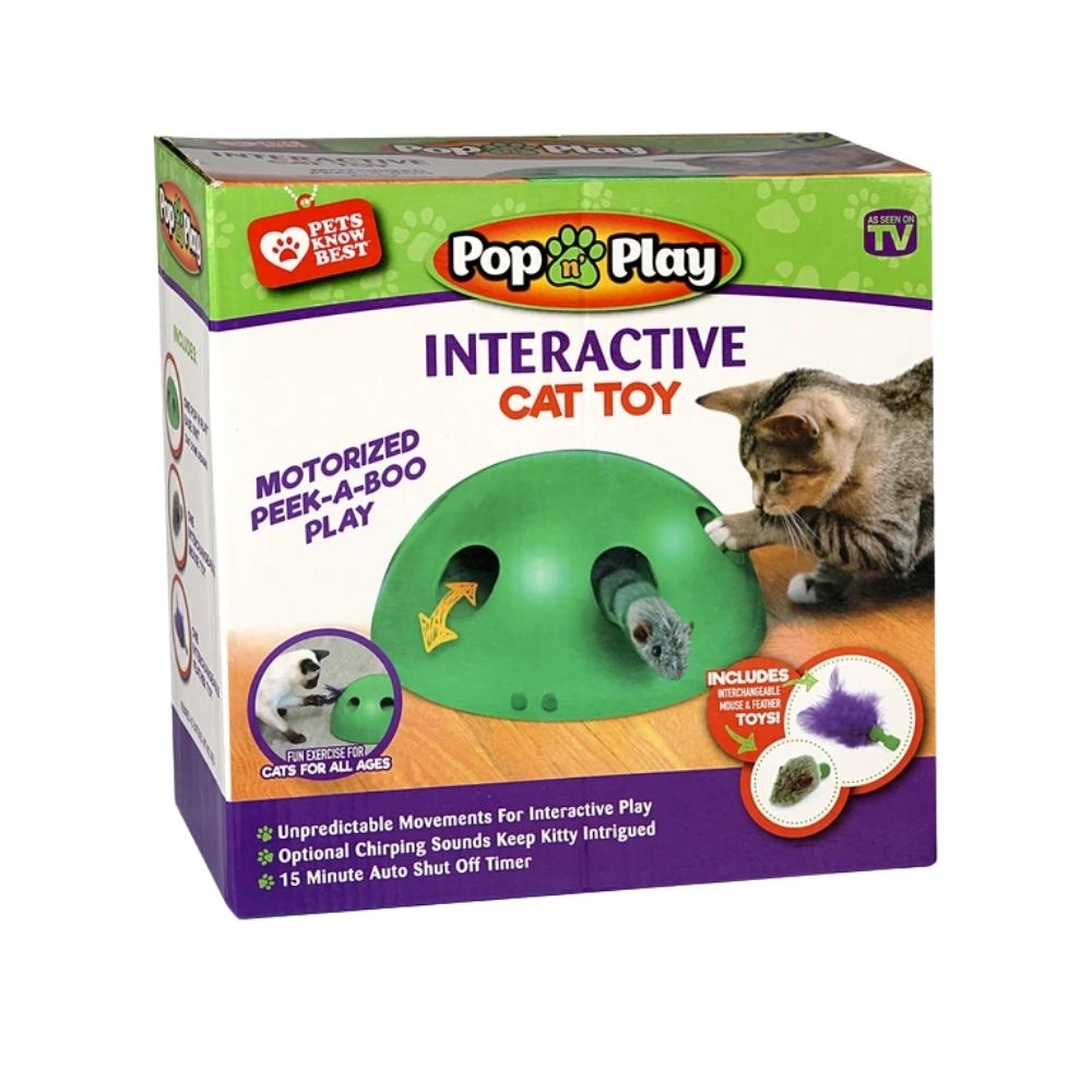 Pop & Play Interactive Cat Toy