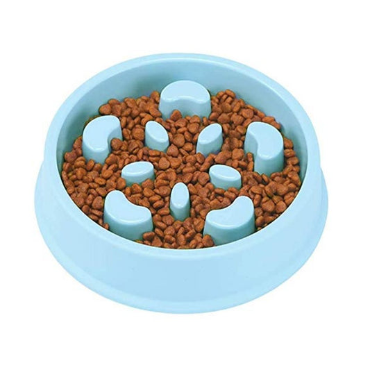 Poochles Slow Feeding Bowl - Flower (Colors May Vary)
