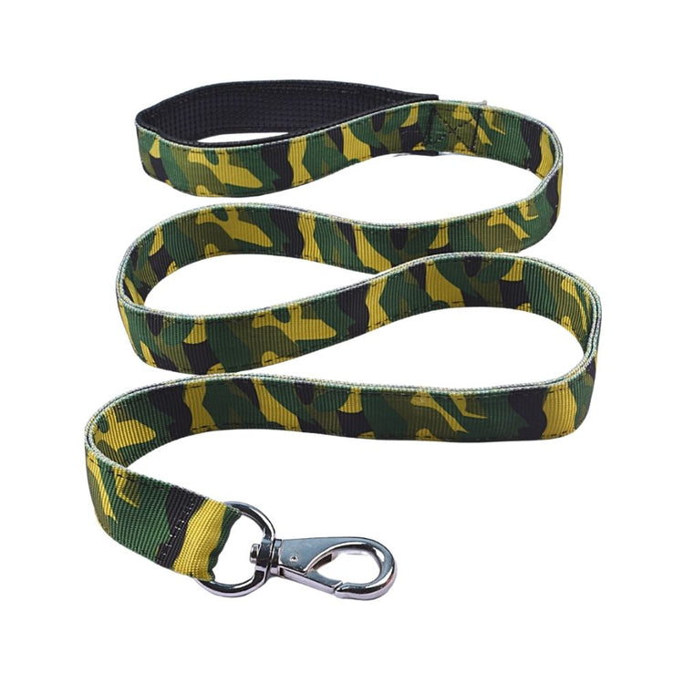Camouflage Padded Dog Collar & Leash Set