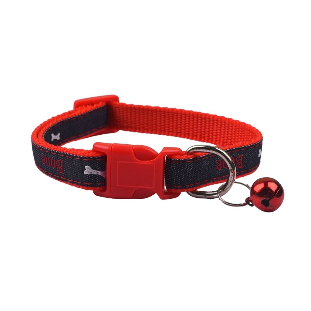 Mr.Bone Printed Dog Collar For Stray Puppies - Assorted