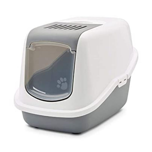 Savic Nesto Cat Toilet Home For All Cats - Cold Grey
