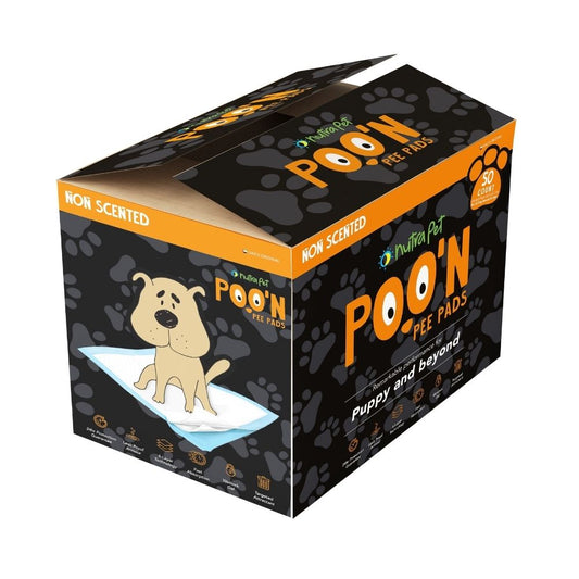 Nutrapet Poo N Pee Training Pee Pads For Dogs - Unscented