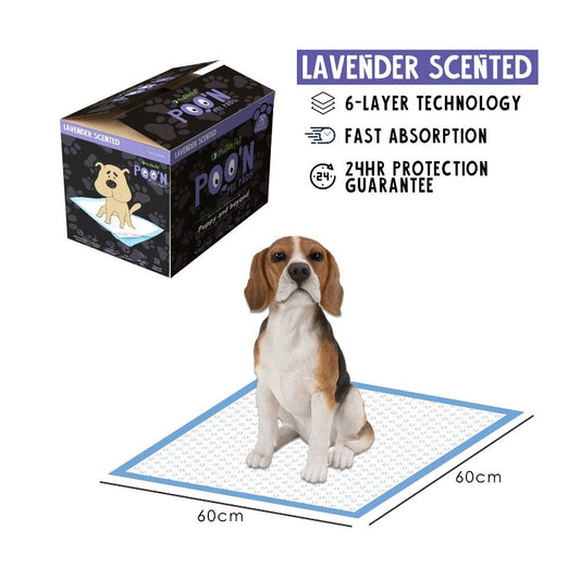Nutrapet Poo N Pee Training Pee Pads For Dogs - Lavender