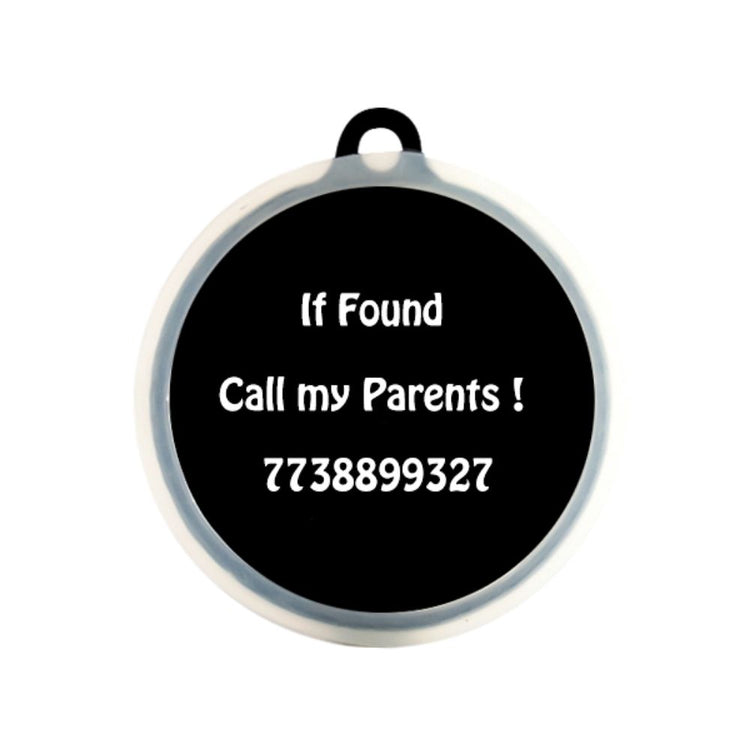 Poochles Customized Dog Tag For All Dogs - Geometrical Blue
