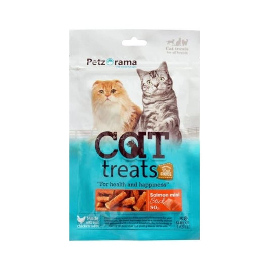 Petzorama Salmon Mini Stick Cat Treats - 50g (Pack Of 2)