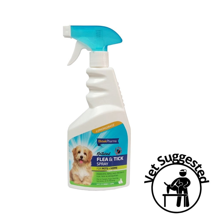 Poochles Natural Dog Flea And Tick Spray For All Pets - 500ml
