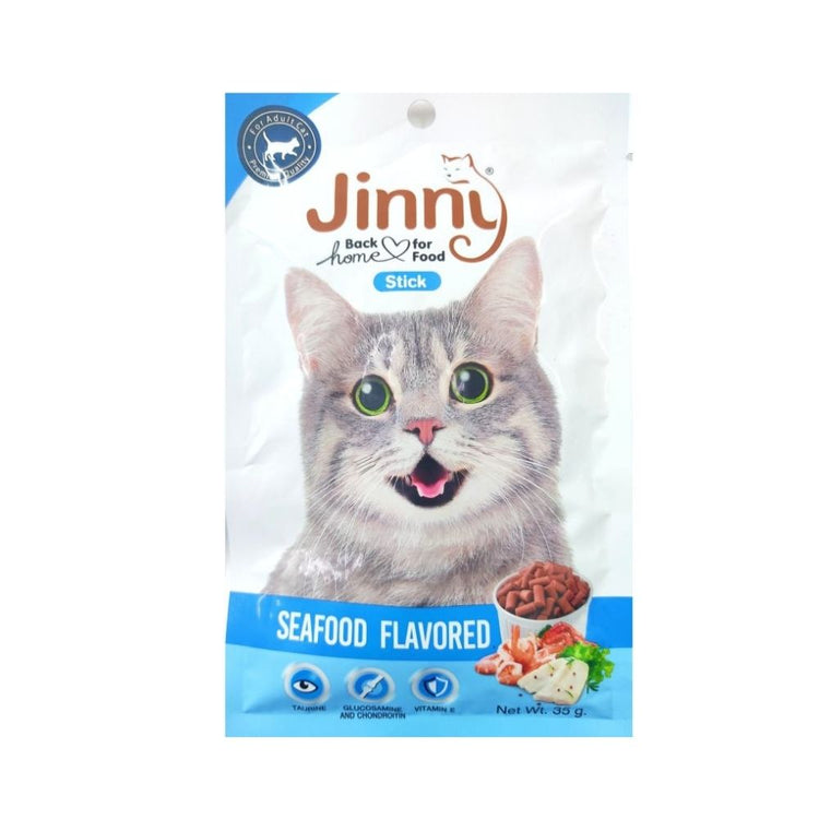 Jinny Sea Food Cat Treats Pack Of 2