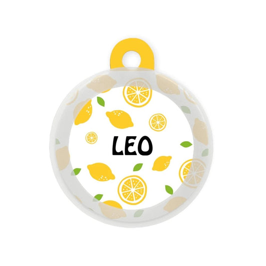 Taggie Summer Special Customized Dog Tag For Breeds - Lemon (white)