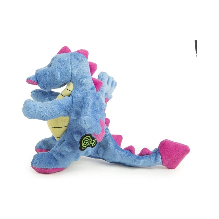GoDog Chew Squeaker Plush Dog Toy - Dragon(Large)