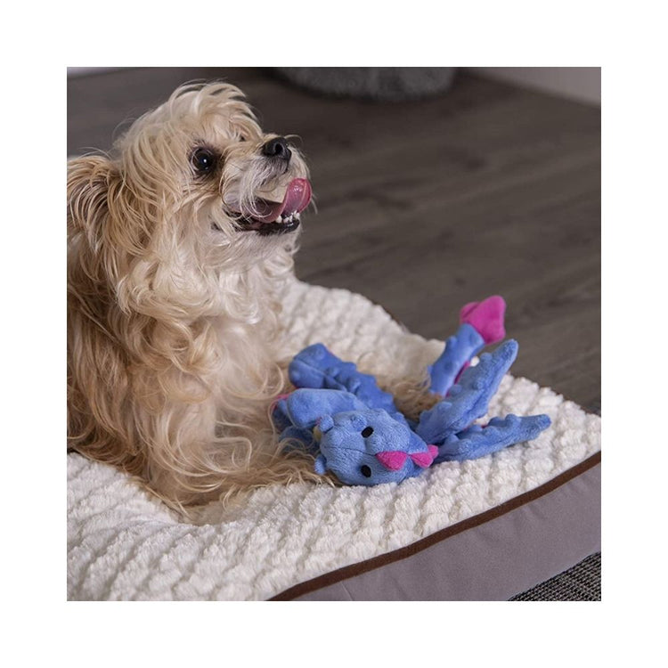 GoDog Chew Squeaker Plush Dog Toy - Dragon(Large)