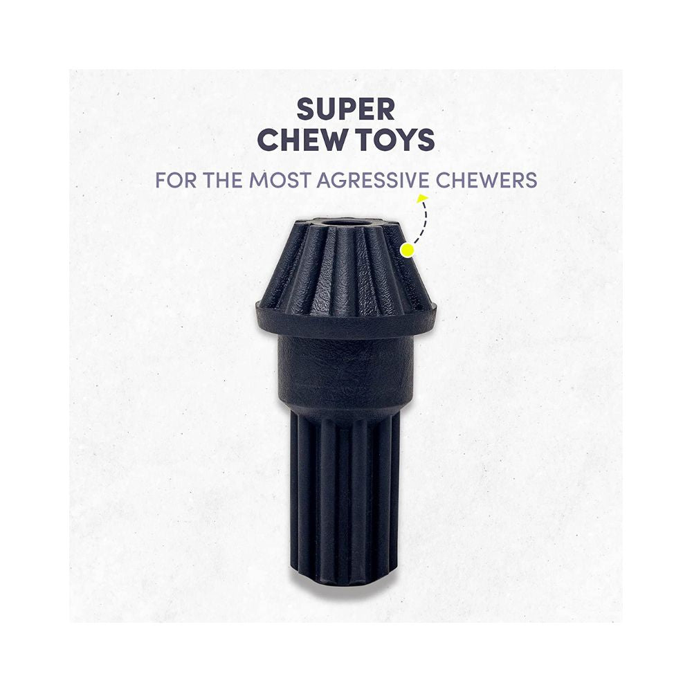 FOFOS  Super Chewer Driveshaft Dog Toy-Black