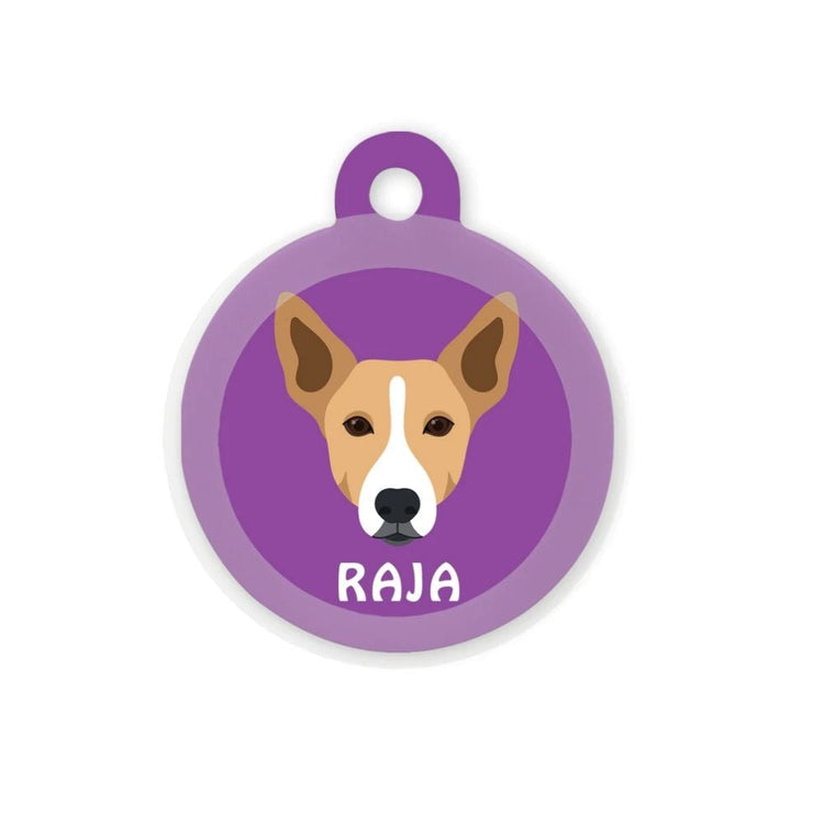 Taggie  Customized Dog Tag For Indies - Indie BL (Ears Down)